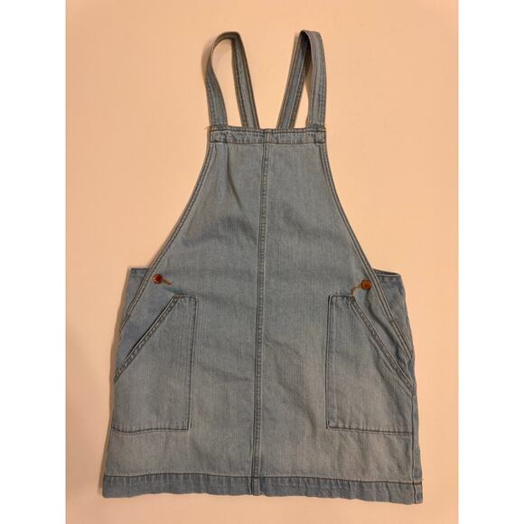 Universal Threads Women's Denim Overall Dress Size M Light Wash Pockets - Picture 1 of 5